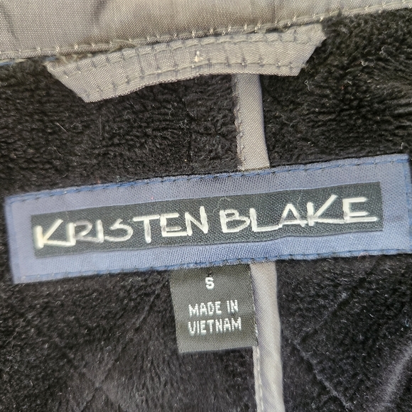 Kristen Blake Metallic/Pewter Quilted Minky Lined Water Resistant Parka Jacket S - Picture 9 of 12
